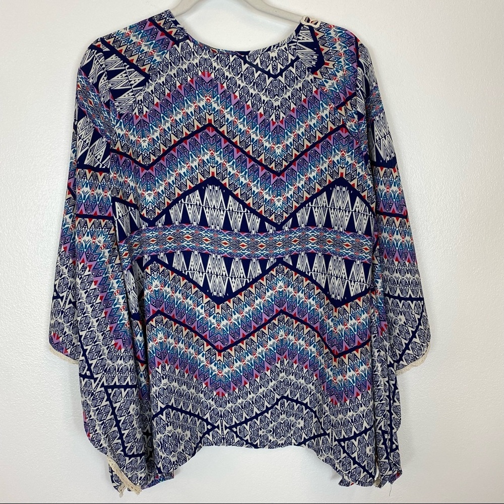 Cato Boho Flowy Top Size Medium - Picture 3 of 8